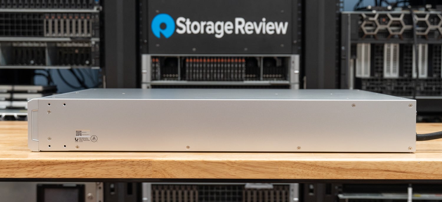 Side profile of the Ubiquiti UPS 2U Pro 2U chassis