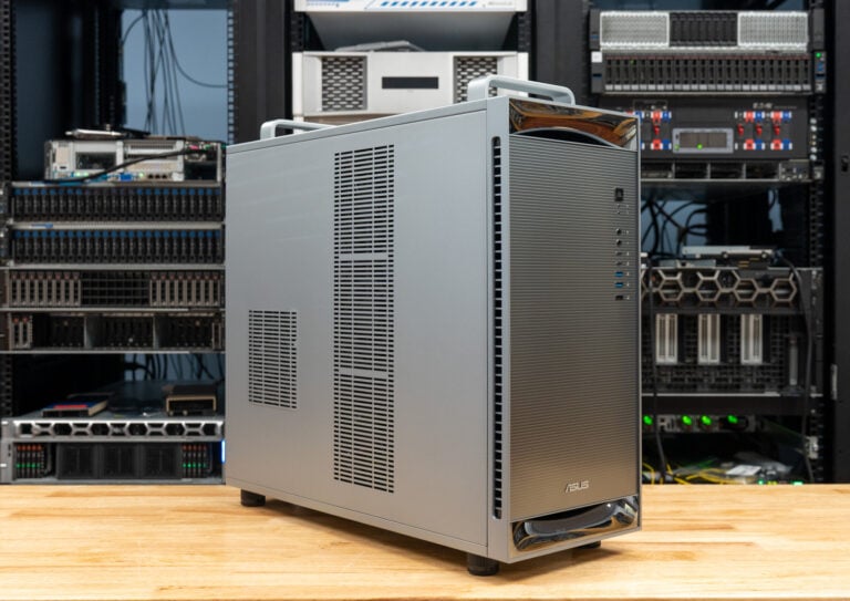 ASUS ExpertCenter Pro ET900N G3 Review: The GB300 DGX Station Gets Handles, Titanium Power, and Cooled Optics