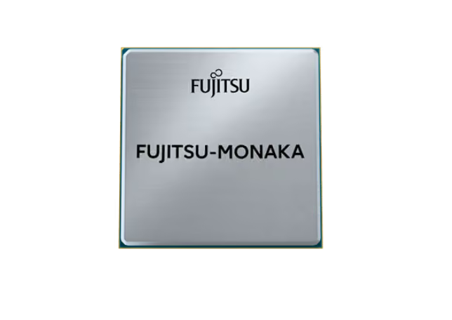 Fujitsu анонсировала серверы на базе 144-ядерных процессоров MONAKA рендеринг процессора FUJITSU-MONAKA с логотипом компании