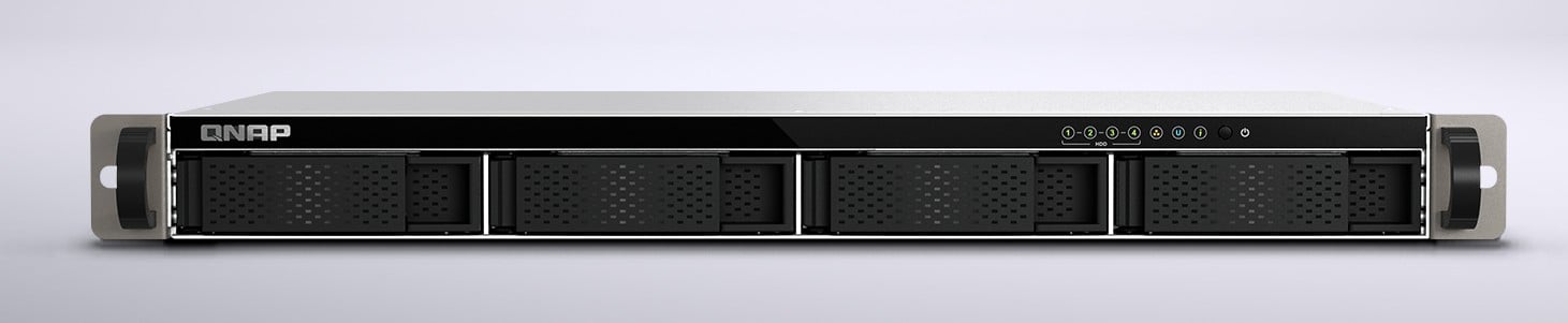 QNAP TS-432XeU: 12-inch-deep 1U NAS with 10GbE for $679