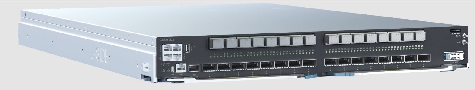 Celestica DS6005 Puts 102.4Tbps of Co-Packaged Optics and 64 1.6TbE Ports in a 1.5OU Liquid-Cooled ORv3 Switch