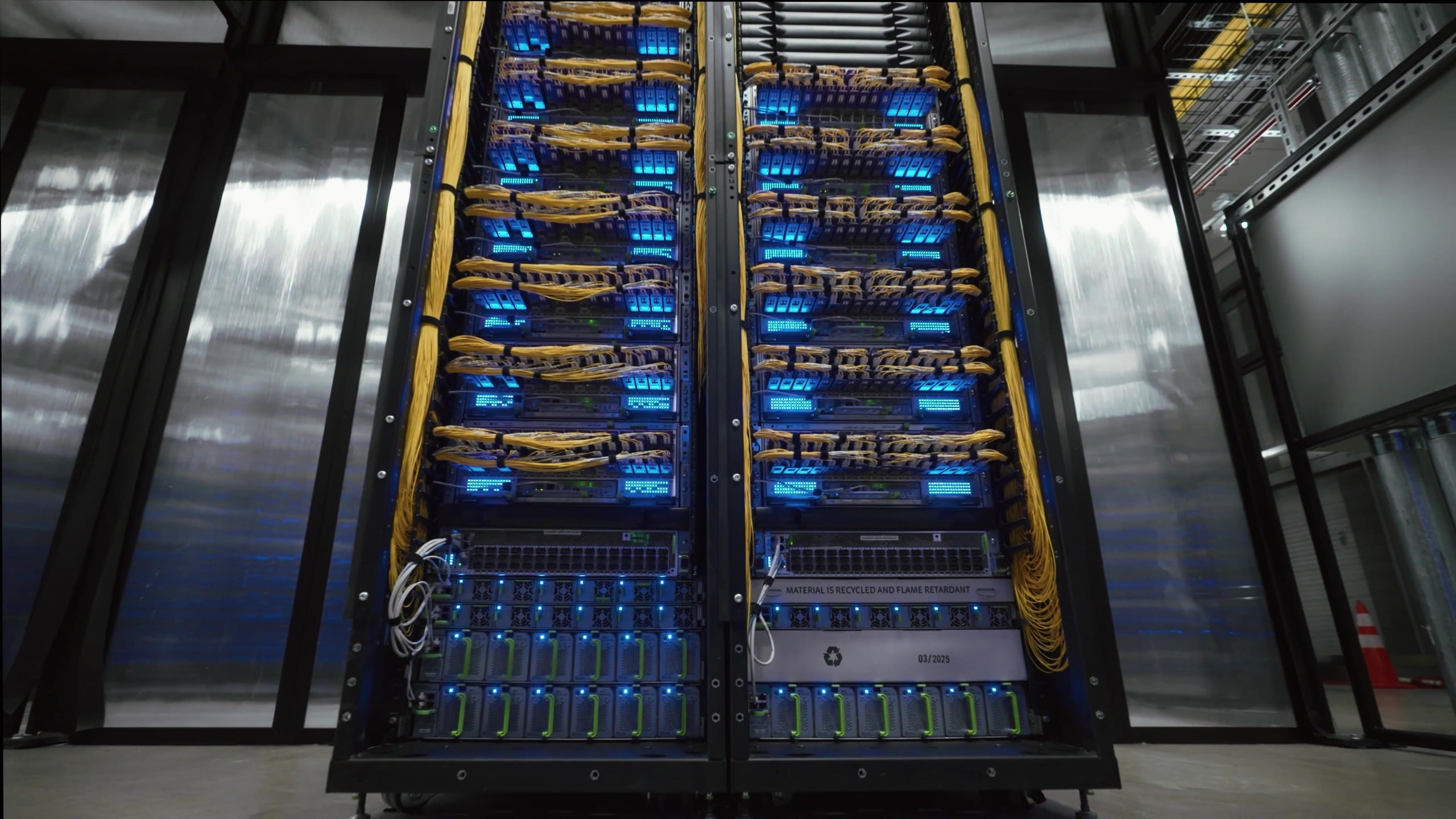 Meta Prometheus Clemente platform: a single-rack NVIDIA GB300 NVL72 with 72 GPUs in one NVLink domain